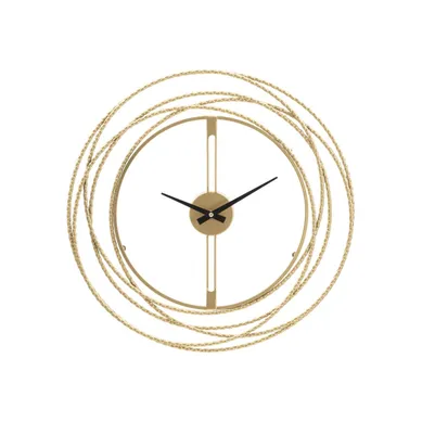 Horloge Murale En Métal "strips" 50cm Or