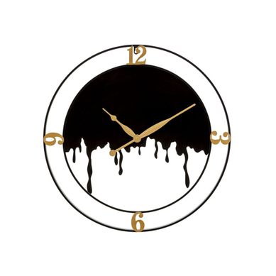 Horloge Murale En Métal "splash" 66cm Noir