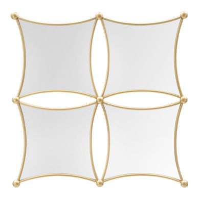 Miroir Mural Composition Déco "jalo" 68cm Or