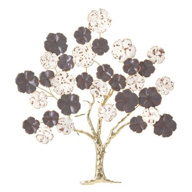 Décoration Murale En Métal "albero Purpy" 80cm Multicolore