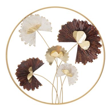 Décoration Murale Ronde En Métal "reddy" 61cm Multicolore