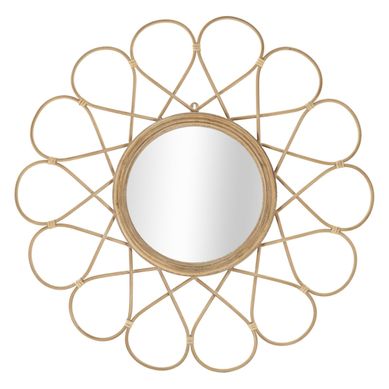 Miroir Mural Déco "almeria" 65cm Naturel