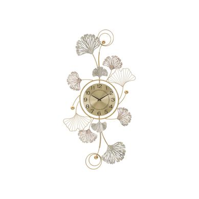 Décoration Murale Avec Horloge "leavy" 102cm Multicolore