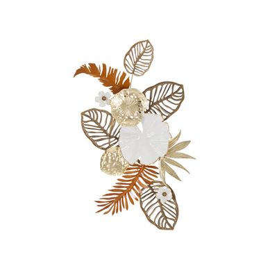 Décoration Murale En Métal "bouquet Ajouré" 87cm Multicolore