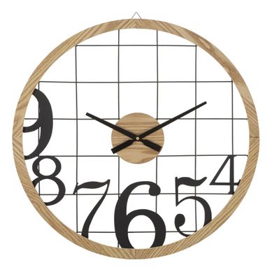 Horloge Murale En Métal "numbers" 60cm Noir