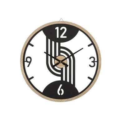 Horloge Murale En Métal "clips" 60cm Noir