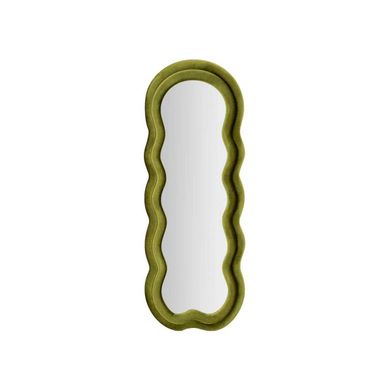 Miroir Mural En Velours "wavy" 160cm Vert Miroir Mural En Velours "wavy" 160cm Vert