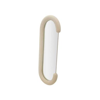 Miroir Mural En Velours "chantal" 160cm Crème