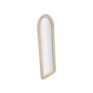 Miroir Mural En Velours "chloé" 160cm Crème