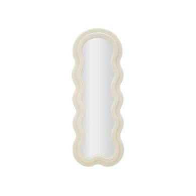 Miroir Mural En Tissu Bouclé "teddy" 160cm Crème