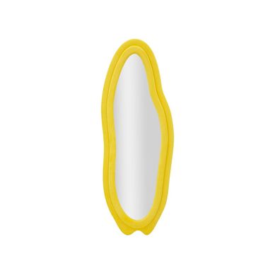 Miroir Mural En Velours "chanel" 160cm Jaune