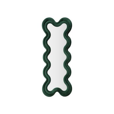 Miroir Mural En Velours "monica" 160cm Vert Miroir Mural En Velours "monica" 160cm Vert