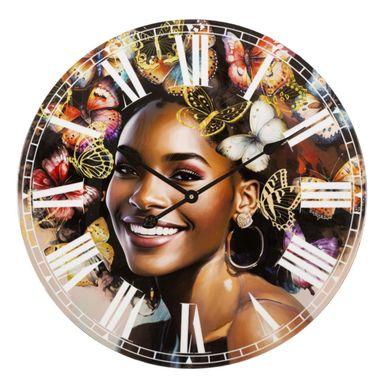 Horloge Murale Déco "kourt" 60cm Multicolore