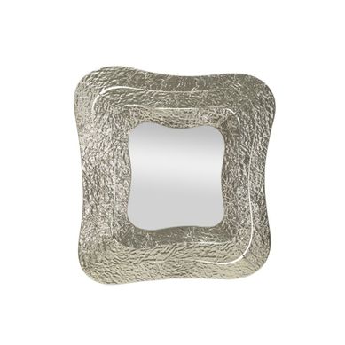Miroir Mural Design "aury" 79cm Argent