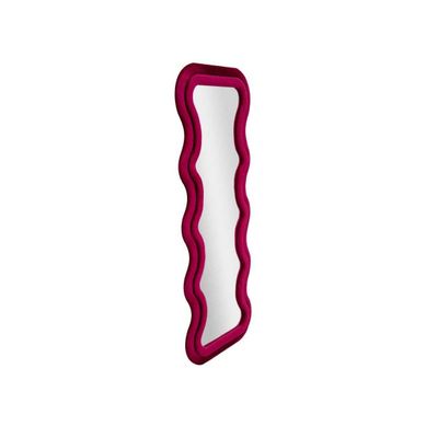 Miroir Mural En Velours "emily" 160cm Fuchsia