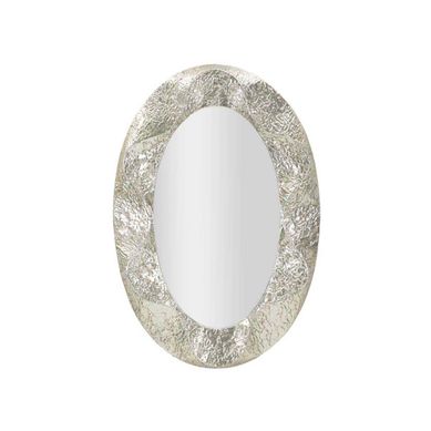 Miroir Ovale Design "argelux" 128cm Argent