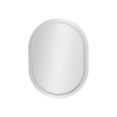 Miroir Mural LED Ovale "simple" 80cm Argent