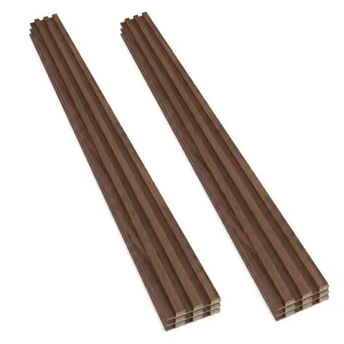 Chopin - Lot De 6 Panneaux Acoustiques Décoratifs Pour Intérieur Et Extérieur En Wpc Walnut
