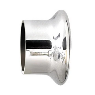 Paire D'embouts Chromé Pour Barre D. 28 Mm - Diam. 28 Mm - Argent