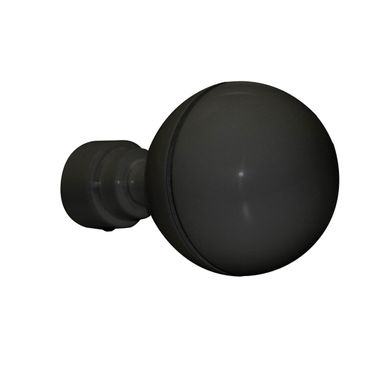 Lot 2 Embouts De Tringle "sphère Unie" - Diam. 20 Mm - Noir