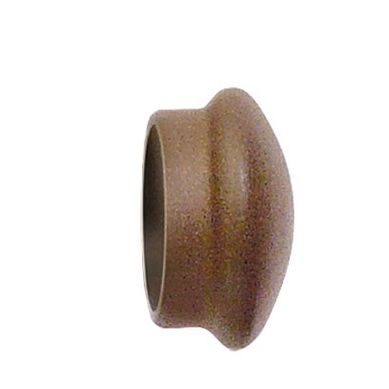 Paire D'embouts Fer Forgé Rouille Pour Barre D. 28 Mm - Diam. 28 Mm - Orange Foncé