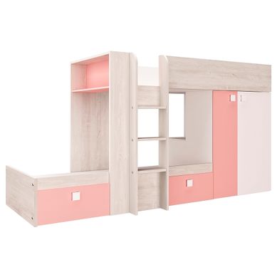 MELYMELO  imitation chêne, blanc et rose