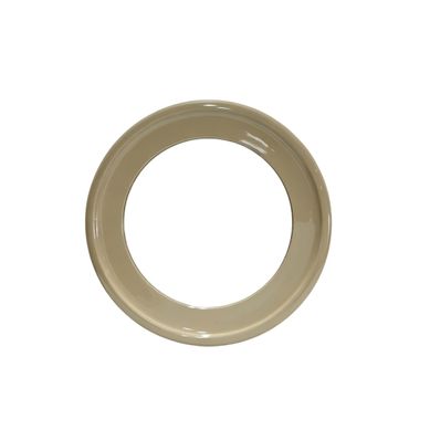 Miroir En Mdf De 90 De Diamètre Laqué Couleur Taupe Brillant