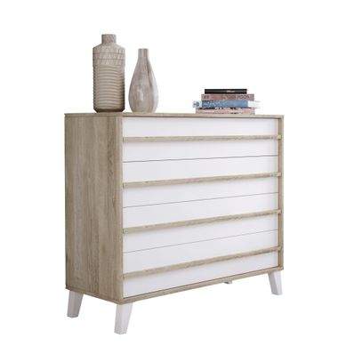 OTAWA style scandinave  imitation chêne et blanc