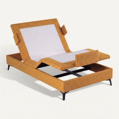 Sommier relax élect.moutarde NUIT FAUBOURG PLENITUDE 80x190 cm Sommier relax élect.moutarde NUIT FAUBOURG PLENITUDE 80x190 cm vue 3/4