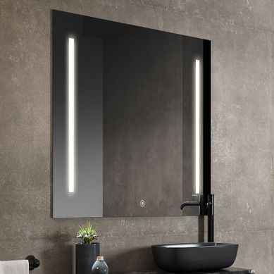 Miroir éclairage LED De Salle De Bain Deka Avec Interrupteur Tactile Et Anti-buée - 80x80cm