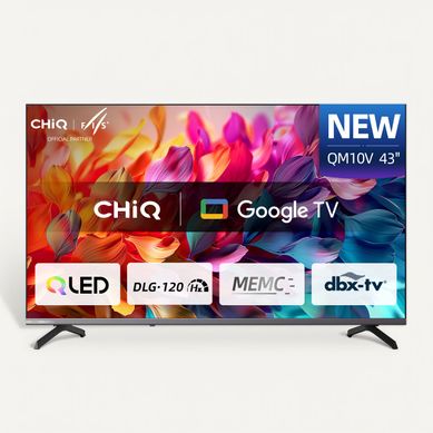 Téléviseur 4K 43'' 108 cm CHIQ U43QM10V - QLED - SmartTV Téléviseur 4K 43'' 108 cm CHIQ U43QM10V - QLED - SmartTV vue de face