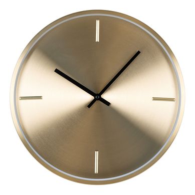 Horloge De Parete Istanbul En Aluminium Dorato Silenzioso D.30 Cm