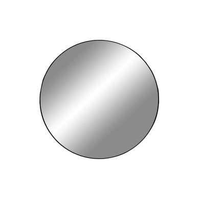 Miroir Mural Rond Jersey En Acier Noir D.40 Cm
