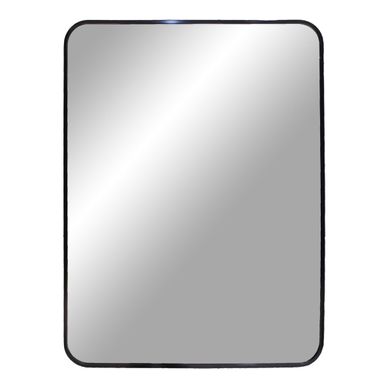 Miroir Mural Madrid En Aluminium Noir 50x70 Cm