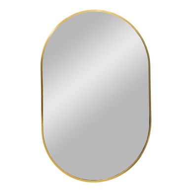 Miroir Mural Madrid En Aluminium Couleur Laiton 50x80 Cm Miroir Mural Madrid En Aluminium Couleur Laiton 50x80 Cm