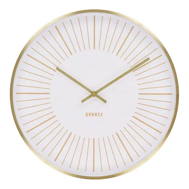 Takamaka - Horloge Murale En Aluminium Doré Avec Mouvement Silencieux D.40 Cm