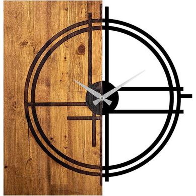 Horloge En Bois Et Métal Clock Cercle