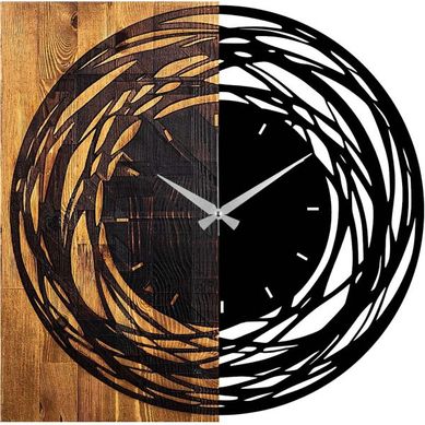 Horloge En Bois Et Métal Clock Rond