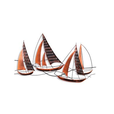 Décoration Murale 4 Violiers Sioda L125xh74cm Métal Noir Et Bronze