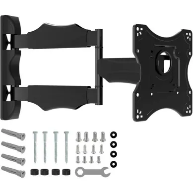 Support Mural TV Orientable Et Inclinable Acier 19-43" Charge 45 Kg Vesa 200x200