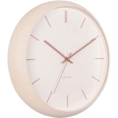 Horloge Ronde En Métal Nirvana Globe 40 Cm Sable