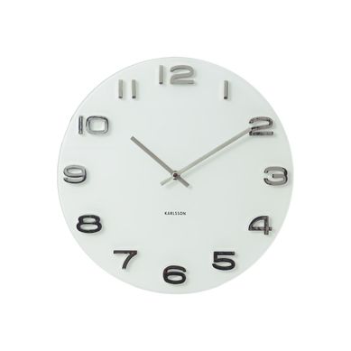Horloge Ronde Vintage Blanc - Karlsson