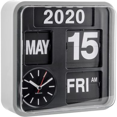 Horloge En Plastique Mini Flip 24.5 Cm Chrome