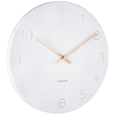 Horloge Charm Petite D30cm Blanc