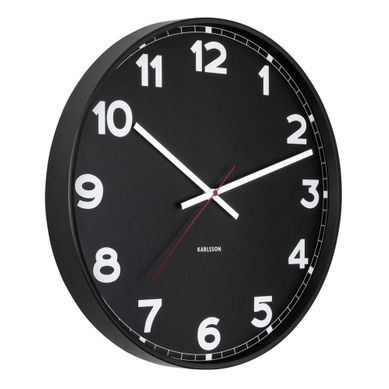 Horloge Ronde En Métal New Classic 40 Cm Noir