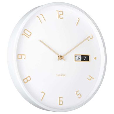 Horloge Murale En Aluminium Flip Blanc