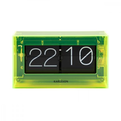 Horloge à Poser Boxed Flip H11,7cm Jaune