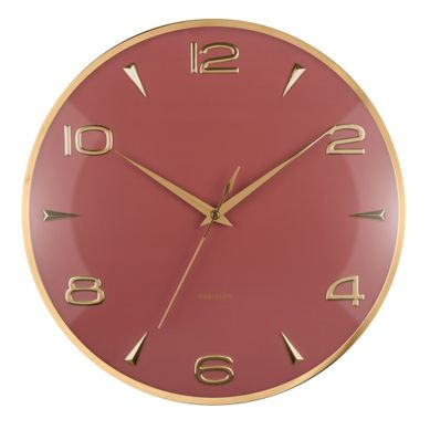 Horloge Murale Sienna Glow D40cm Rouge