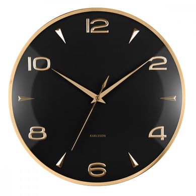 Horloge Murale Sienna Glow D40cm Noir