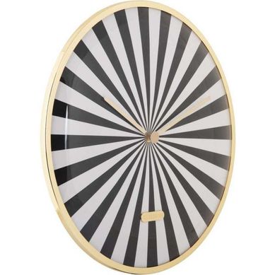 Horloge En Métal Candy Swirl Dome Noir
